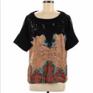 Tracy Reese embellished top, size S